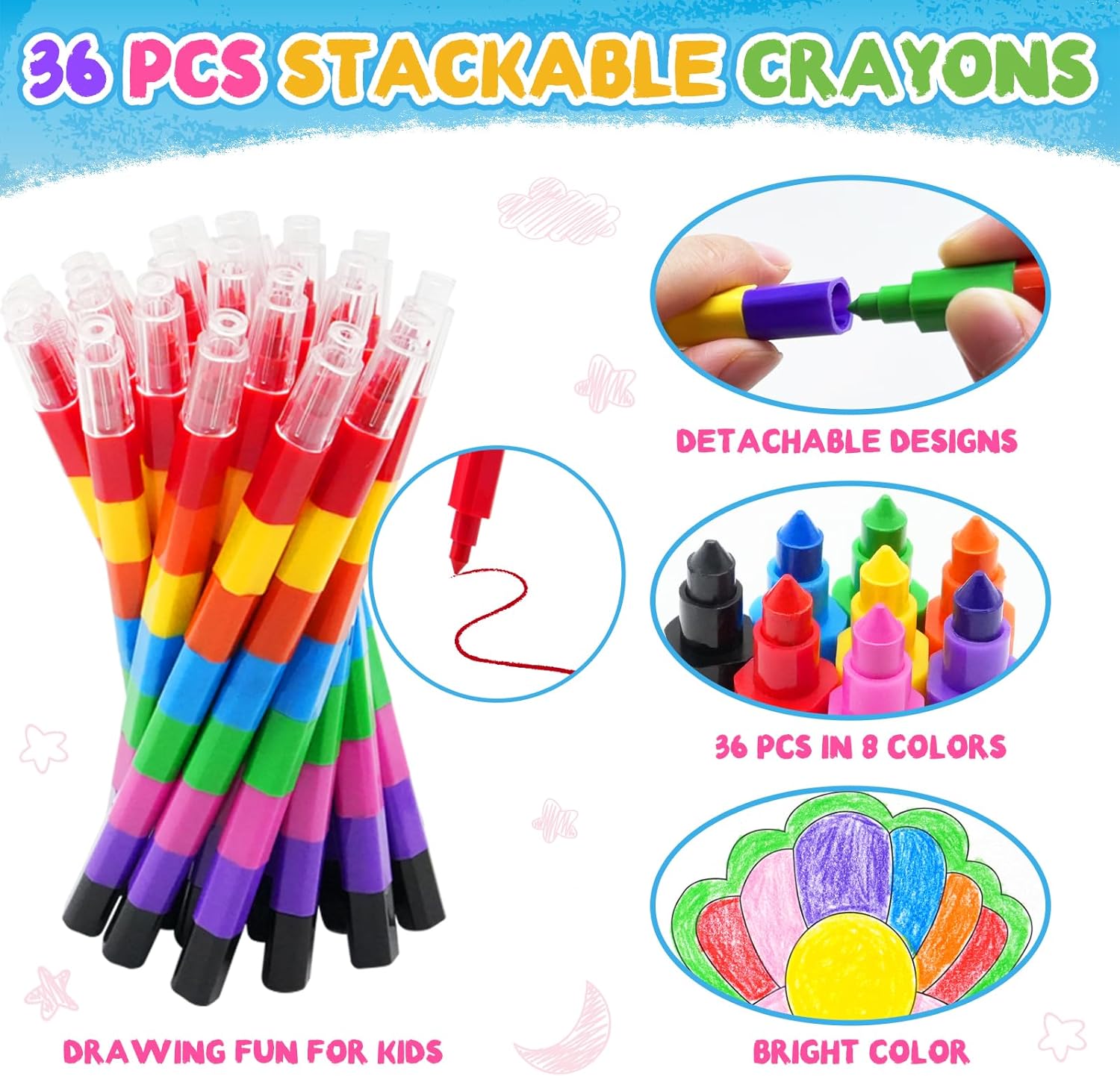 Thumbnail 4 de ZMLM Party Bag Fillers for Kids – 24 Mini Colouring Books & Crayons