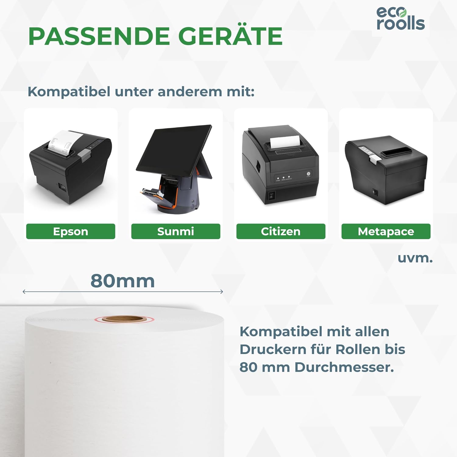 Detalle 2 de eco roolls Thermorollen 80x80x12 mm