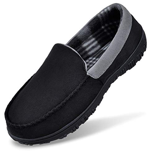 Detalle de MIXIN Men's Casual Slip On Moccasins: Micro Suede Flats with Memory Foam