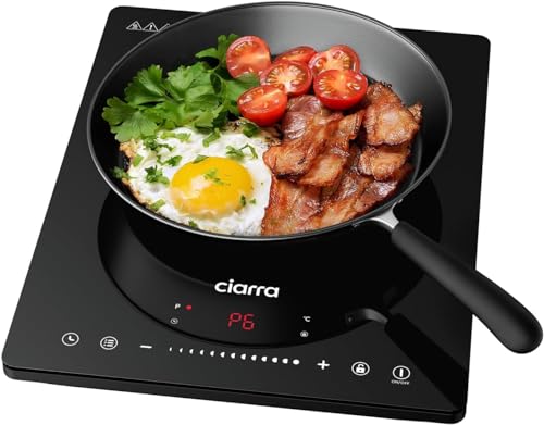 Detalle de CIARRA CBTIH1 2000W Induction Hob with 8 Modes and Sensor Touch Control