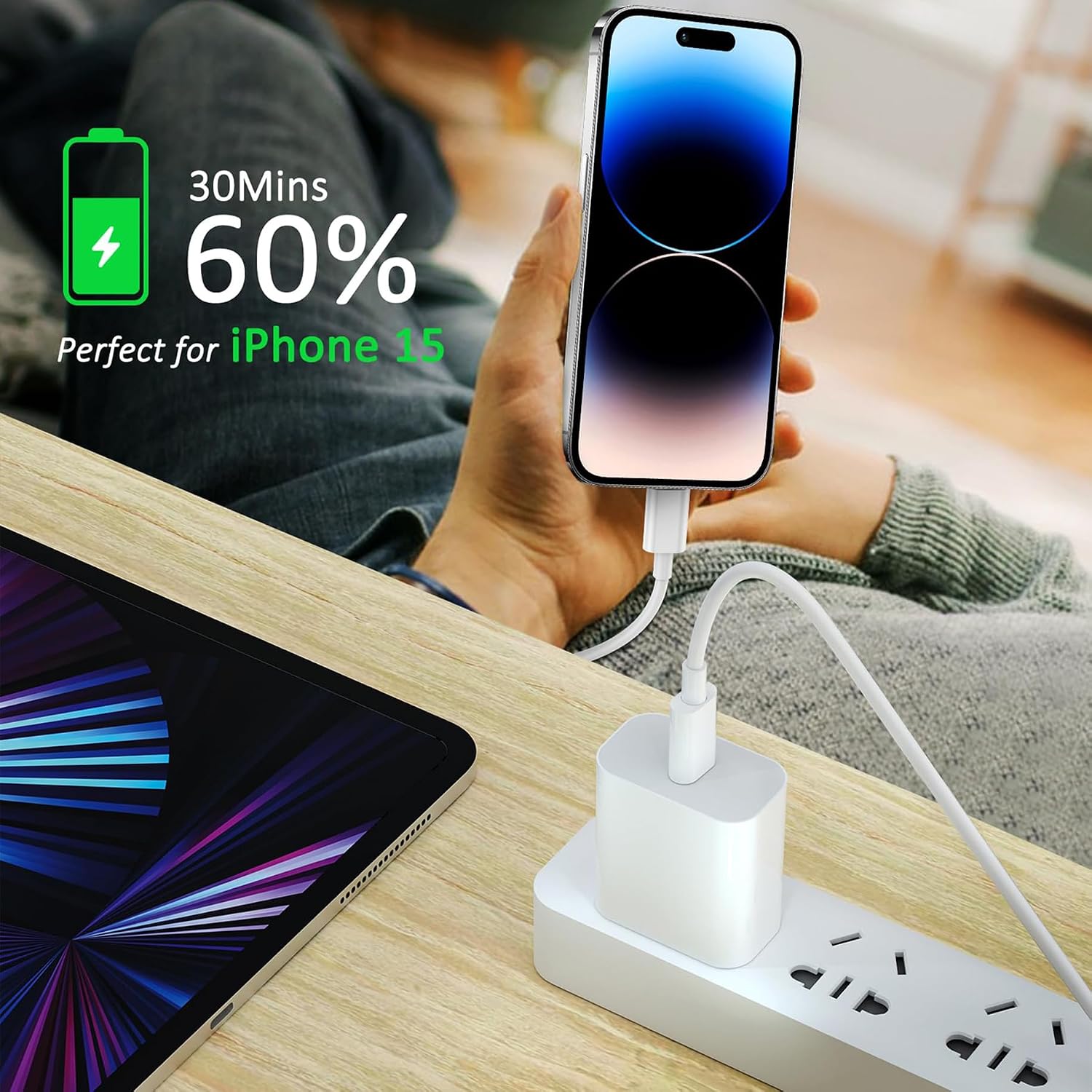 Detalle de Apple USB‑C to USB‑C 10ft 60W Charging Cable