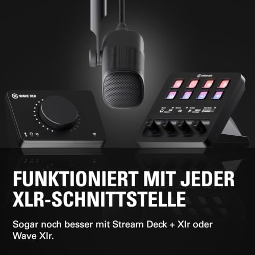 Detalle de Elgato Wave DX Dynamisches XLR-Mikrofon mit Nierencharakteristik