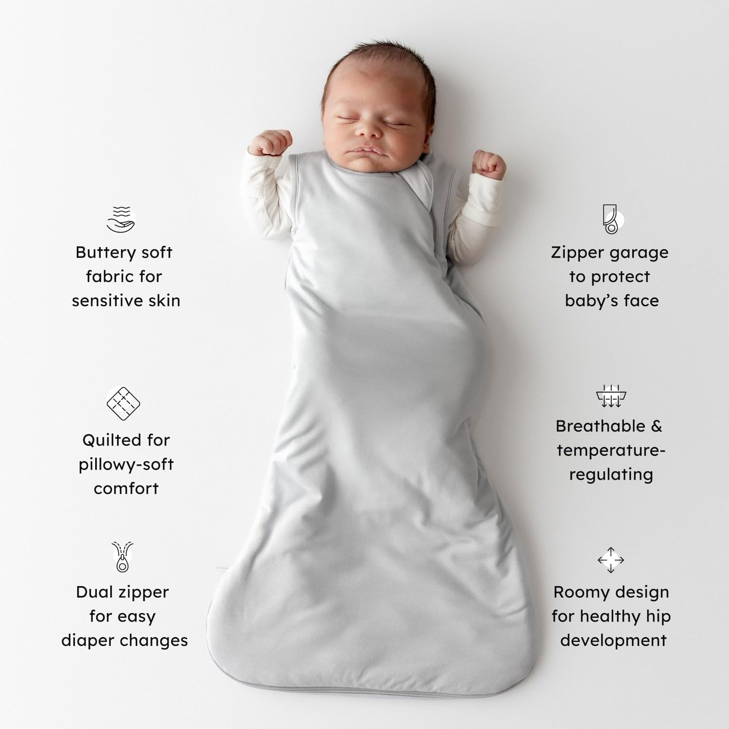 Thumbnail 1 de KYTE BABY unisex bamboo rayon sleeping bag (1.0 tog)