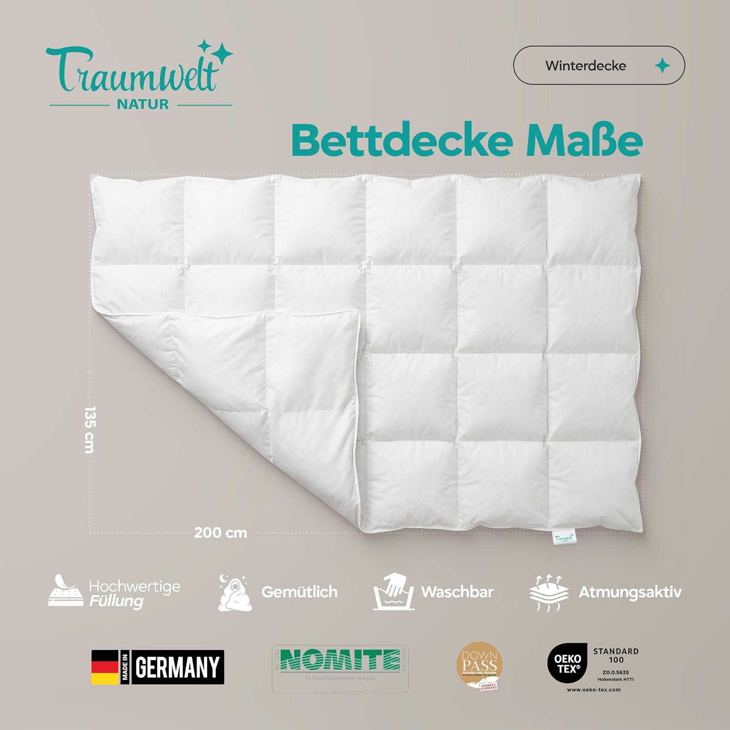 Thumbnail 2 de Traumwelt Daunendecke Winter 135x200 cm