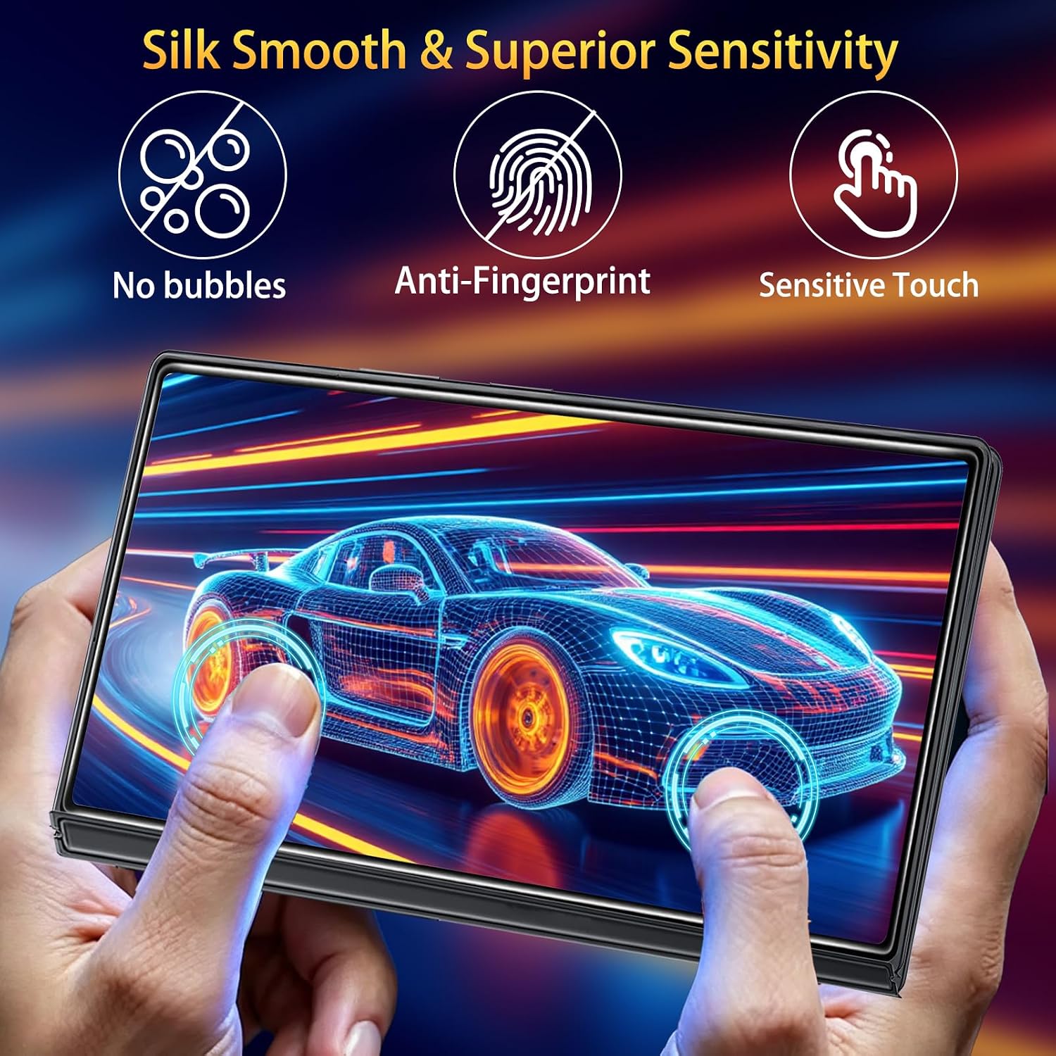 Detalle 2 de SiHPuoy 3-Pack Tempered Glass Screen Protector for Samsung Galaxy Z Fold 8