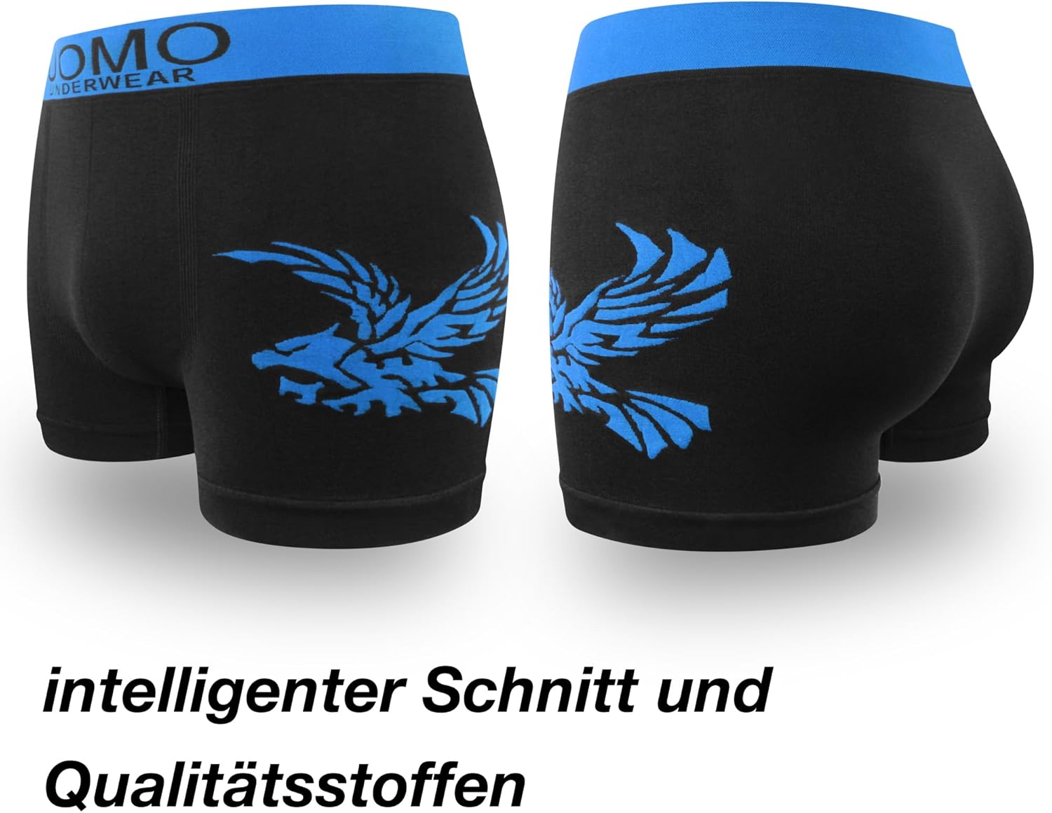 Thumbnail 1 de L&K 8/10 Pack Boxer Uomo in Microfibra Retro con Motivi Misti Nero – Comfort e stile per l’uso quotidiano