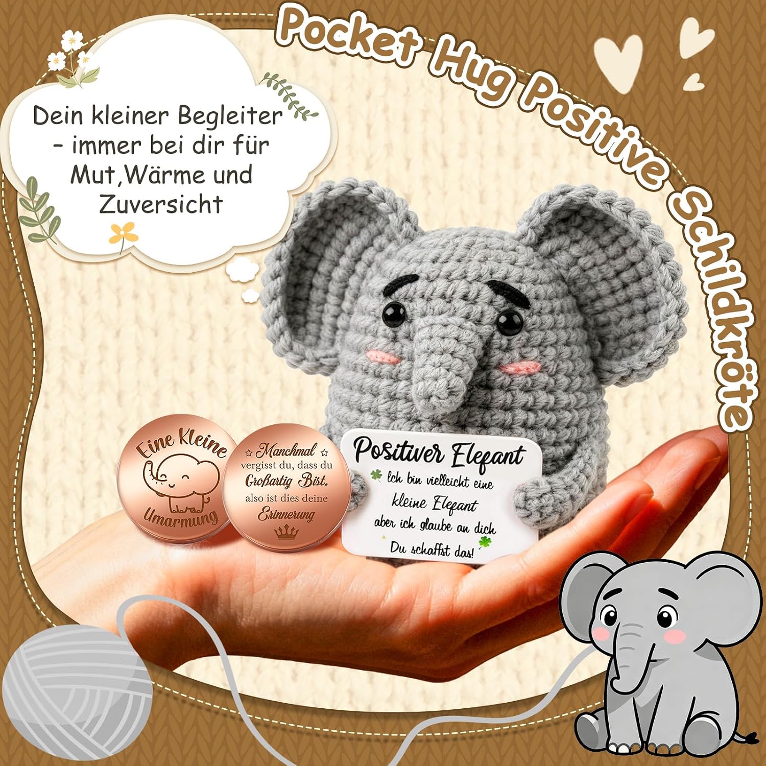 Thumbnail 5 de Giftota Pocket Hug Elefant