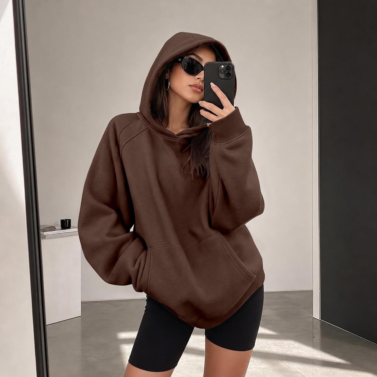Detalle 2 de Onlypuff Women's Oversized Hoodie, Fleece