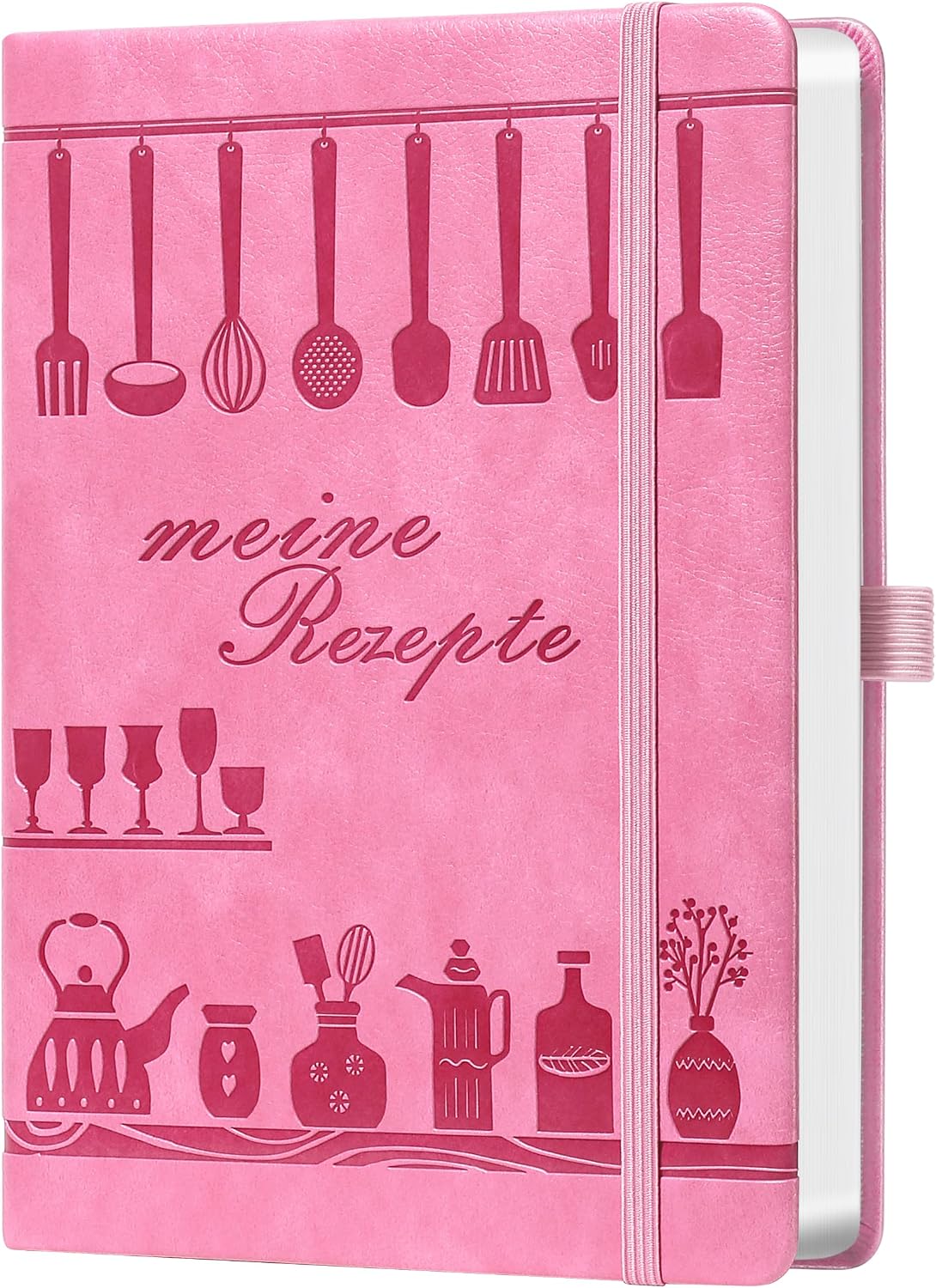 Thumbnail 6 de Rezeptbuch A5 zum Selberschreiben „Meine Lieblingsrezepte“ – DIY Koch- & Backbuch zum Ausfüllen (Seeblau)