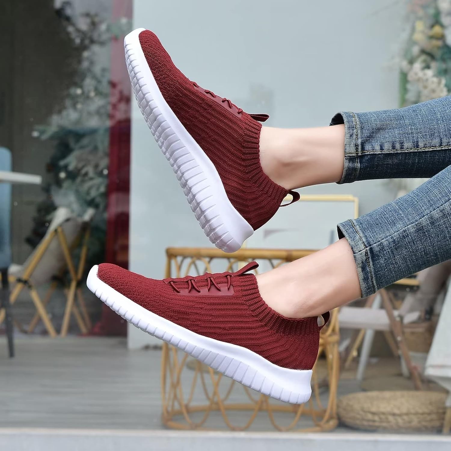 Thumbnail 4 de TIOSEBON Womens Trainers: Lightweight, Breathable Mesh Walking Shoes