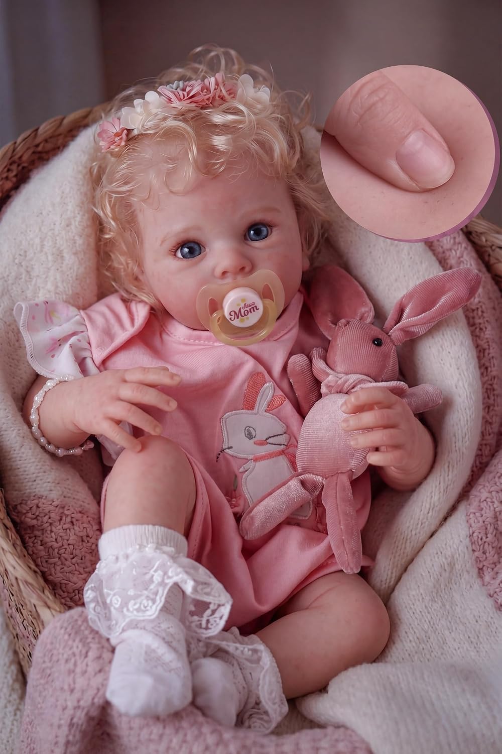 Detalle de BABESIDE 17 Inch Reborn Baby Doll