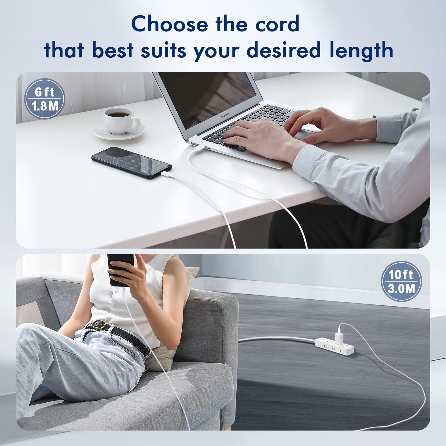 Thumbnail 5 de USB C to USB C Cable 6FT 2Pack 60W