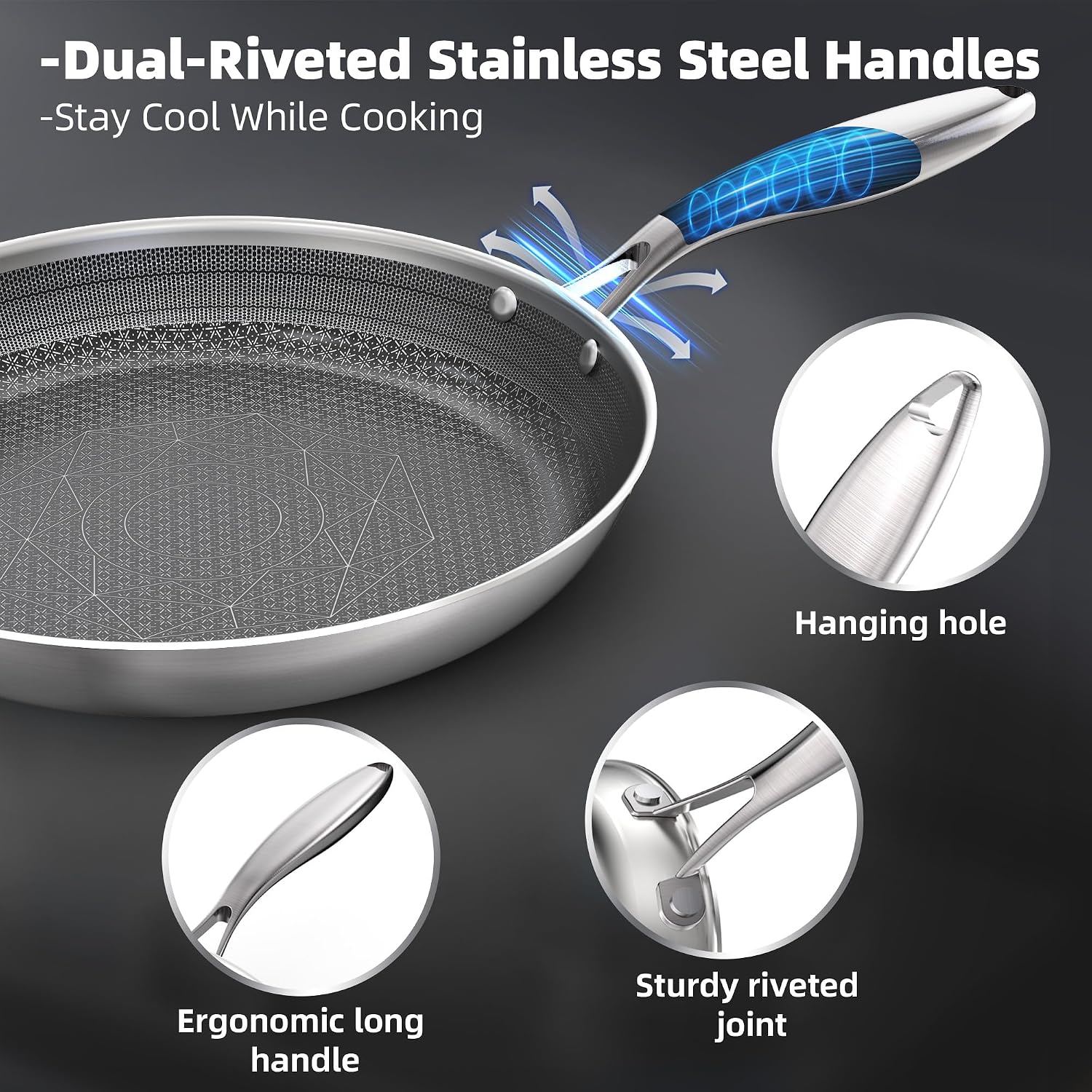 Thumbnail 5 de COOKING KING 10-Inch Stainless Steel Pan