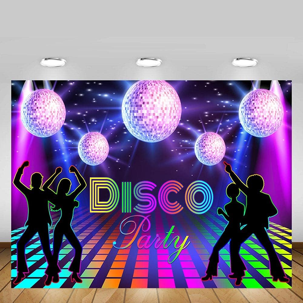 Thumbnail 3 de MEHOFOND 7x5ft The 80s Disco Party Backdrop for Photo Studio, Parties & Events