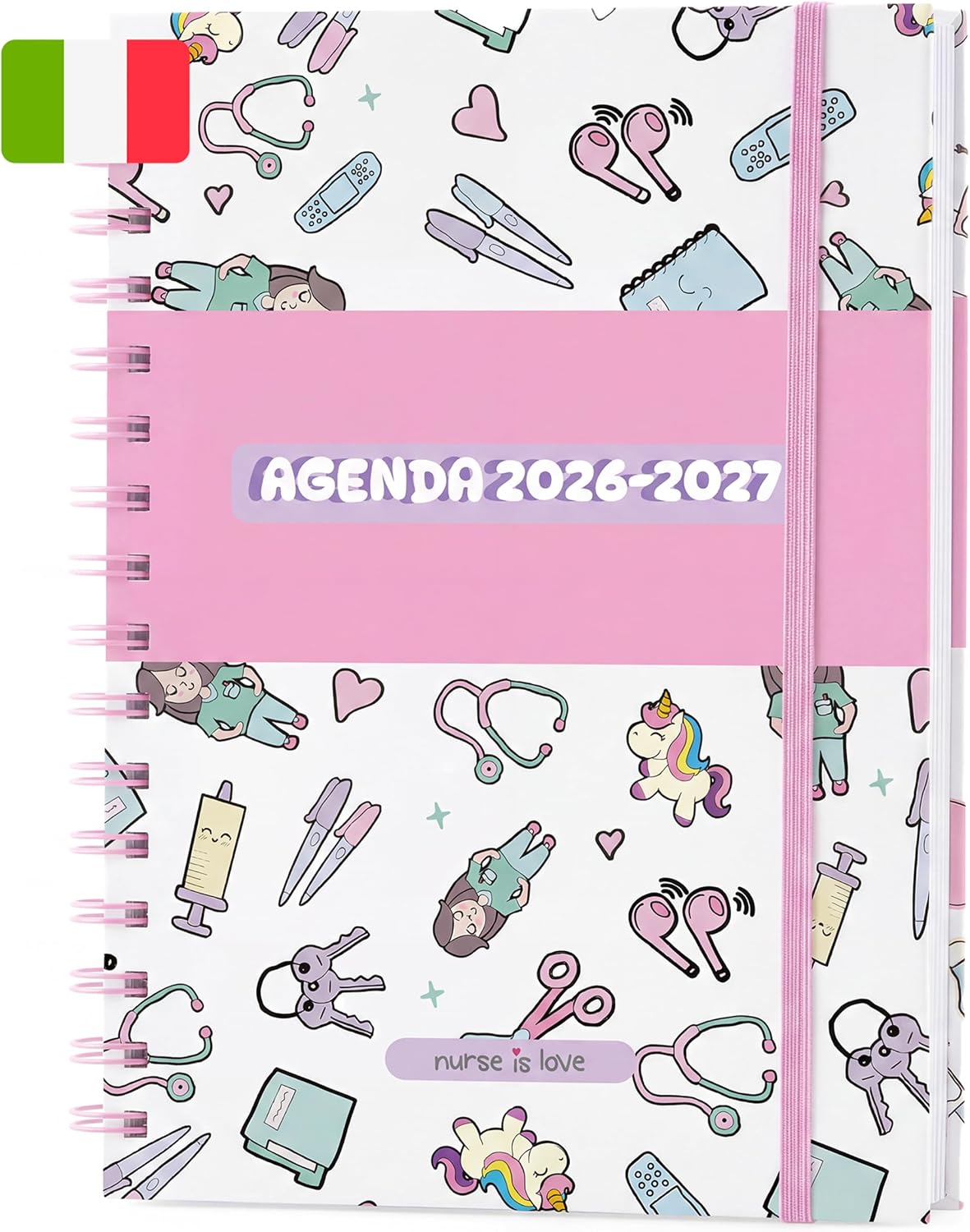 Detalle de Nurse is Love NIL-AGENDA-UNICORNS-2027_IT agenda 2026-2027 met week- en dienstplanning