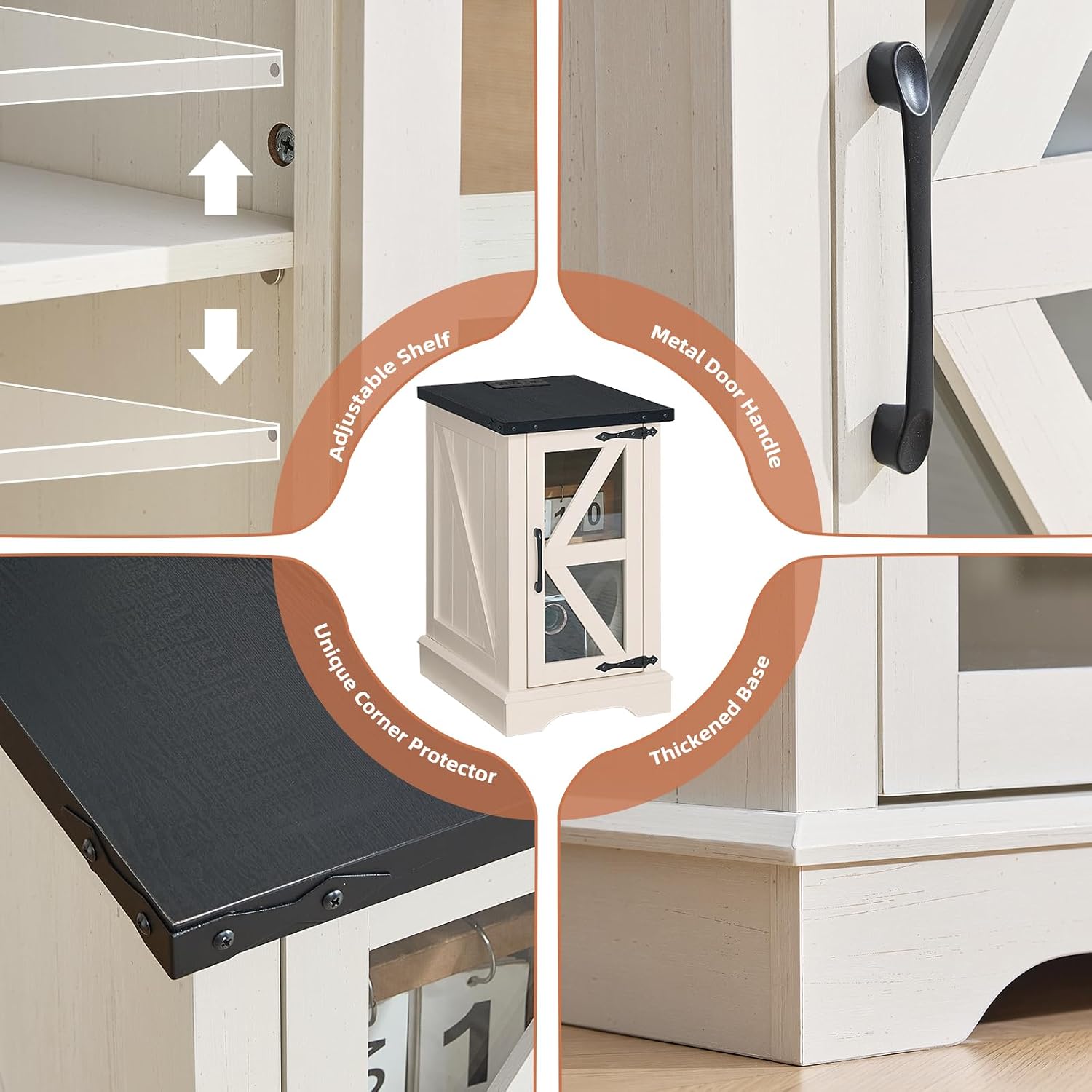 Thumbnail 6 de Joaxswe Nightstand, 24 Inches High