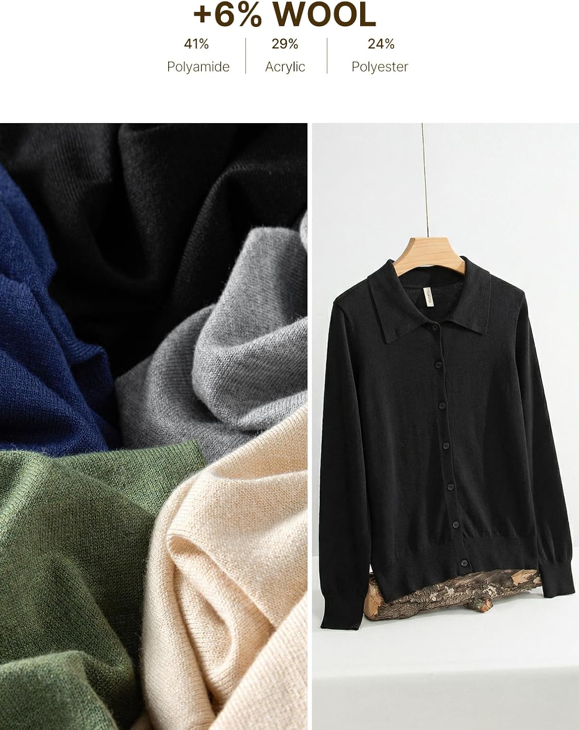 Thumbnail 4 de EVALESS Cardigan Sweater Lightweight 2026