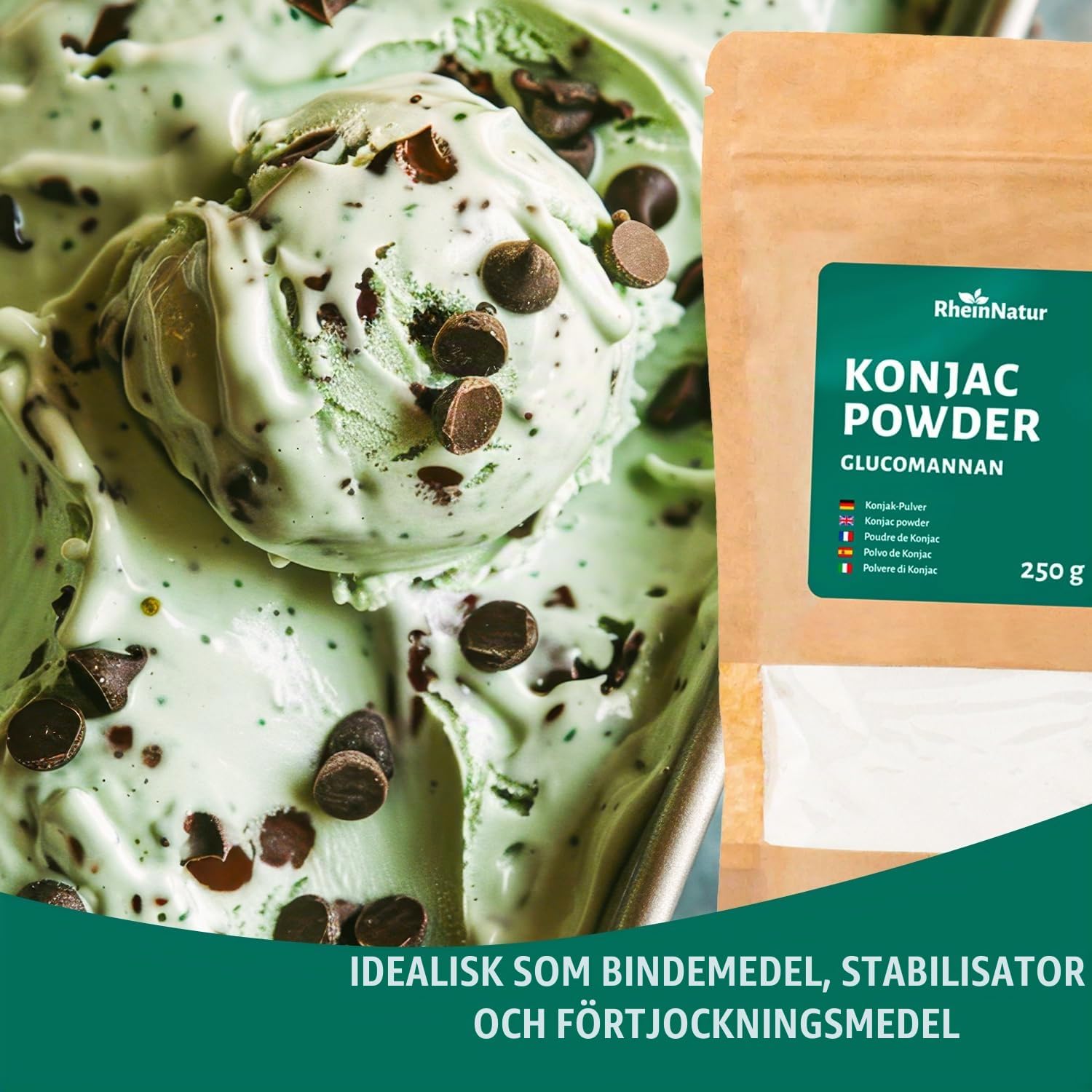 Thumbnail 2 de RheinNatur Konjacpulver 250 g – glukomannan som kostfiber och förtjockningsmedel