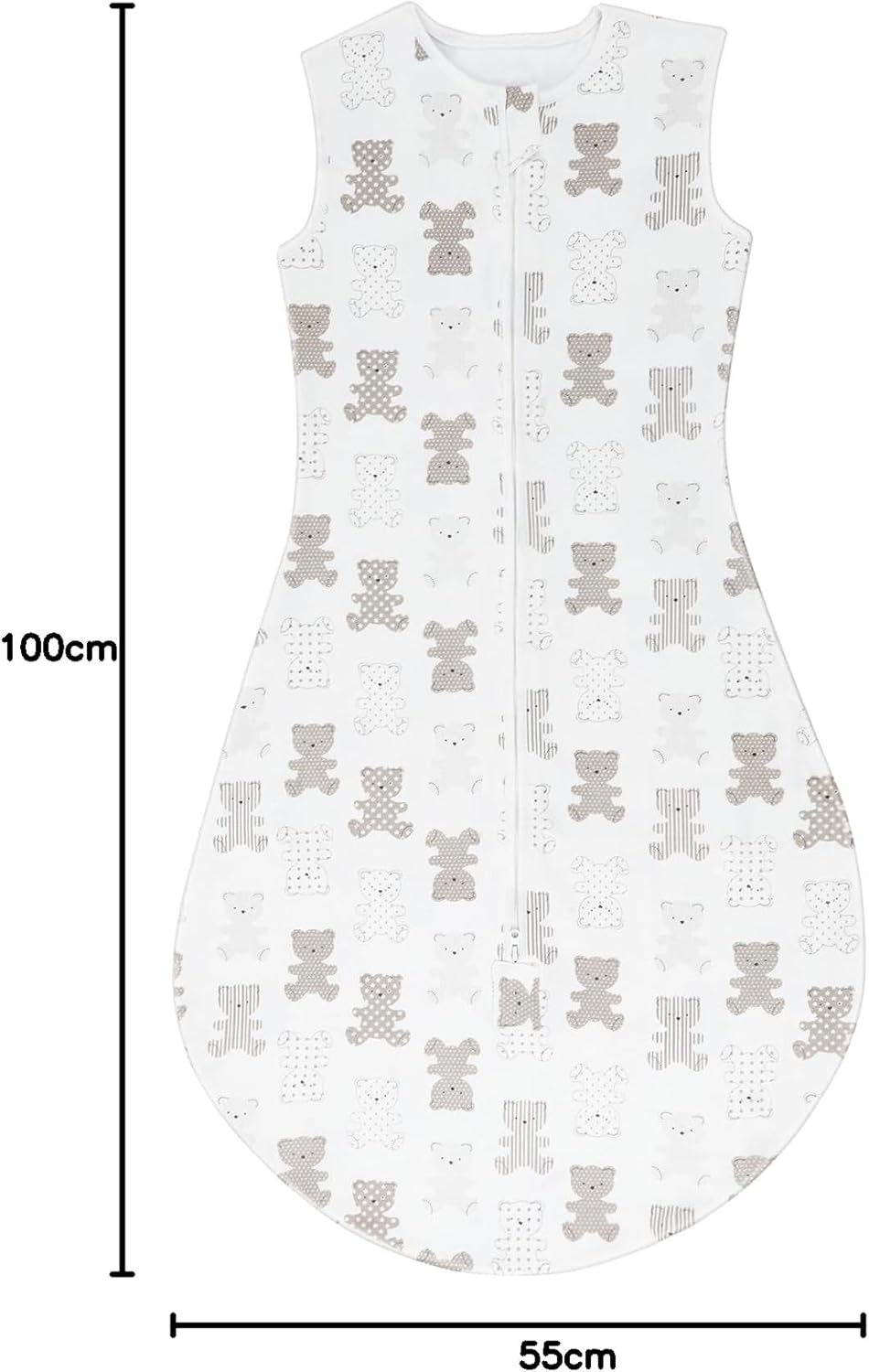 Thumbnail 6 de TOGOU2S Sommerschlafsack Baby 0,5 Tog aus 100% Baumwolle – verstellbare Länge, Unisex