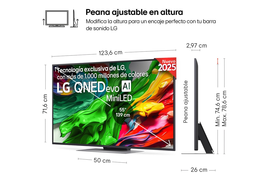 Detalle 2 de LG QNED evo AI QNED87 55 pulgadas