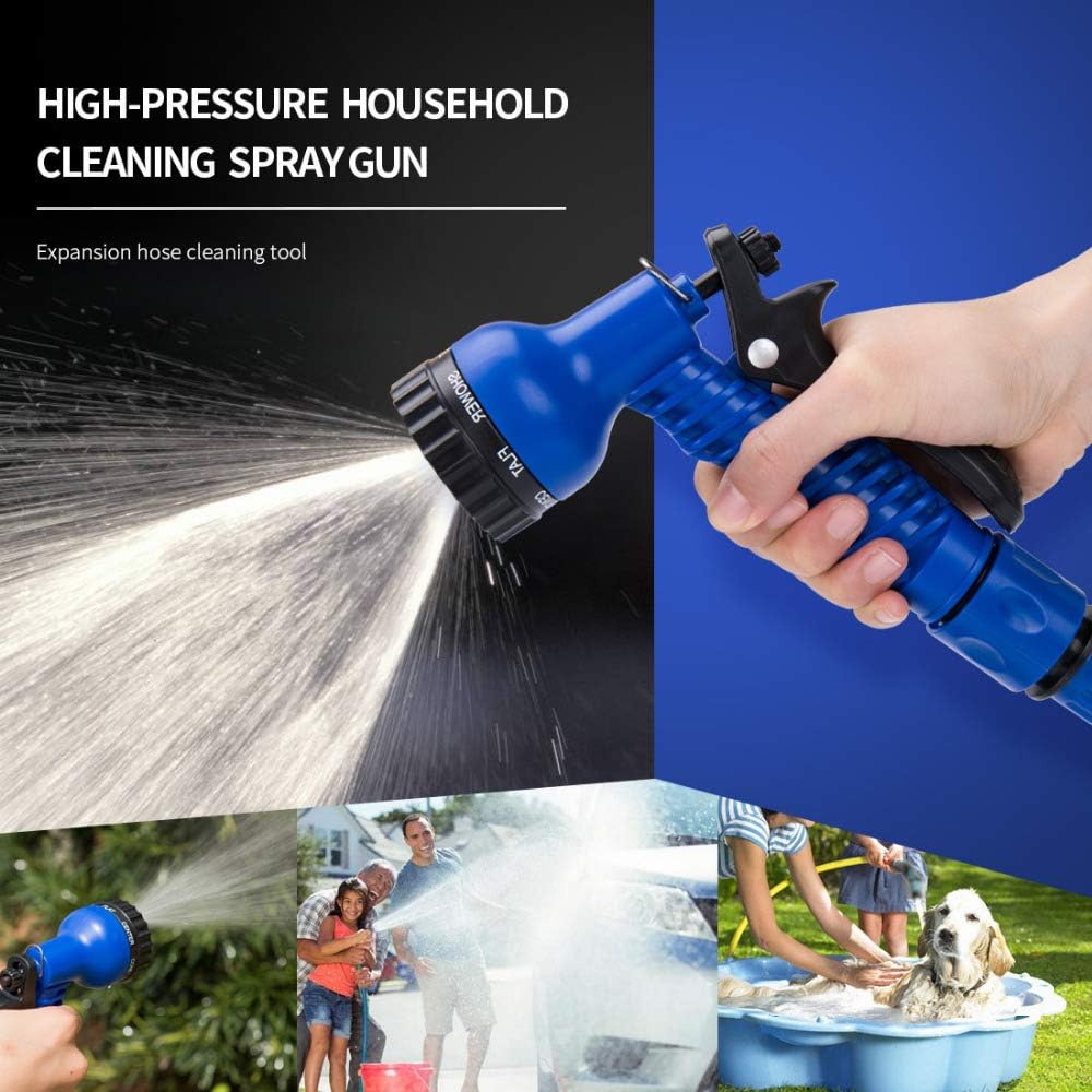 Detalle de BABADU 100FT Expandable Garden Hose Pipe with 7-Function Nozzle