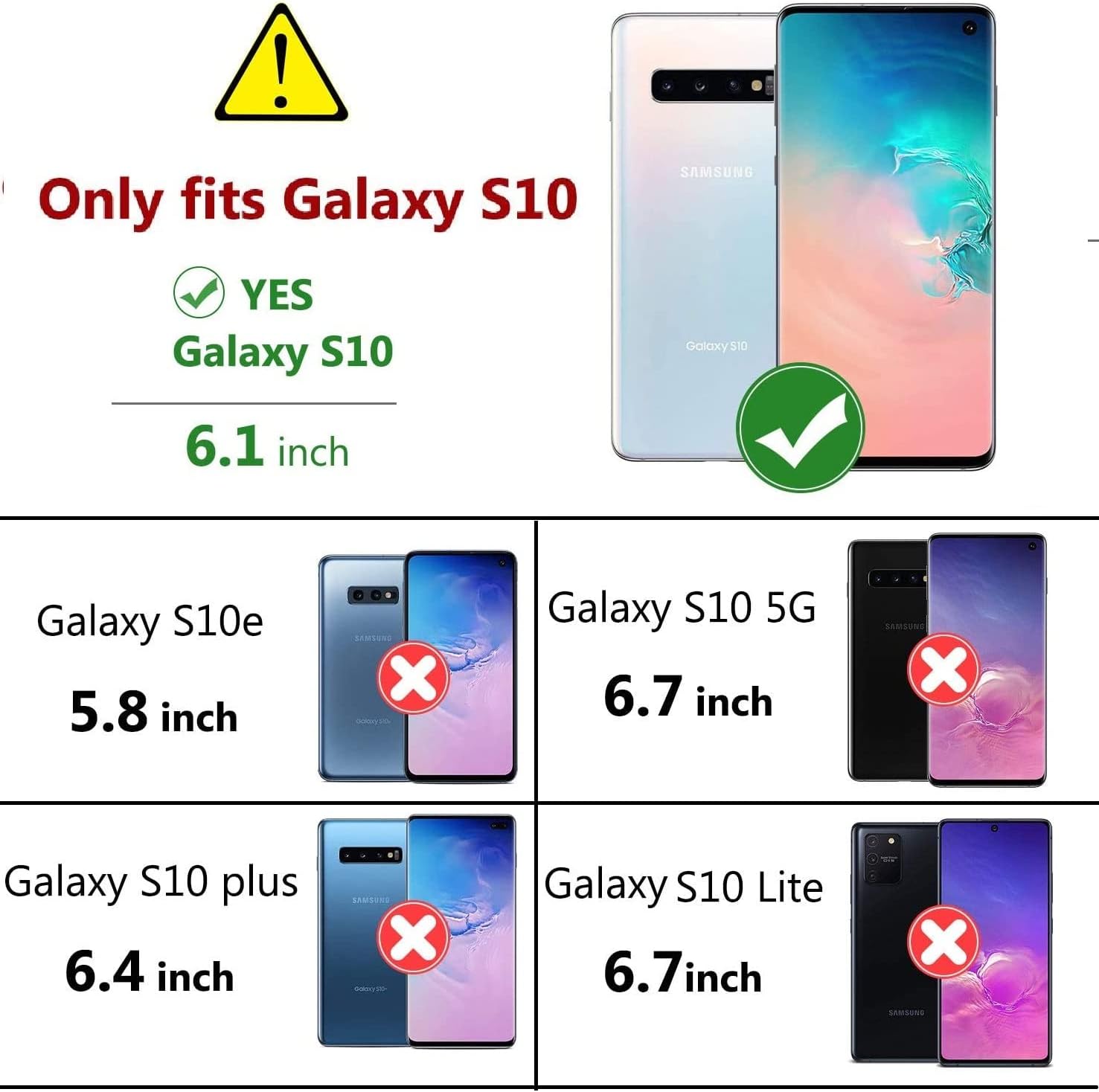 Thumbnail 1 de Leaisan Handyhülle für Samsung Galaxy S10 (Flip Cover, Premium-Kunstleder) in Rose Gold – mit Kartenfächern und Standfunktion