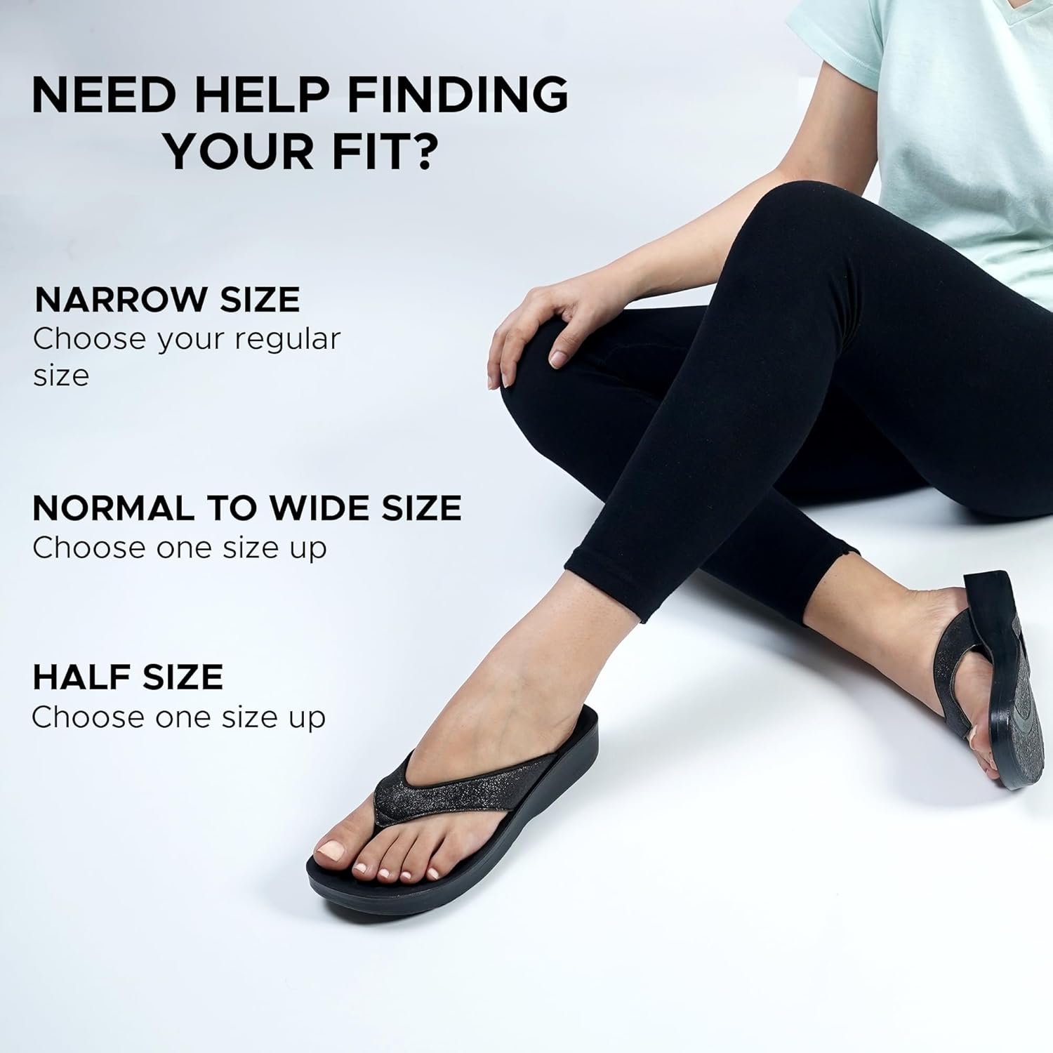 Detalle de AEROTHOTIC Comfy Flip Flops for Women with Arch Support: Orthotic Footbed, Padded Straps, and Non-Slip Sole