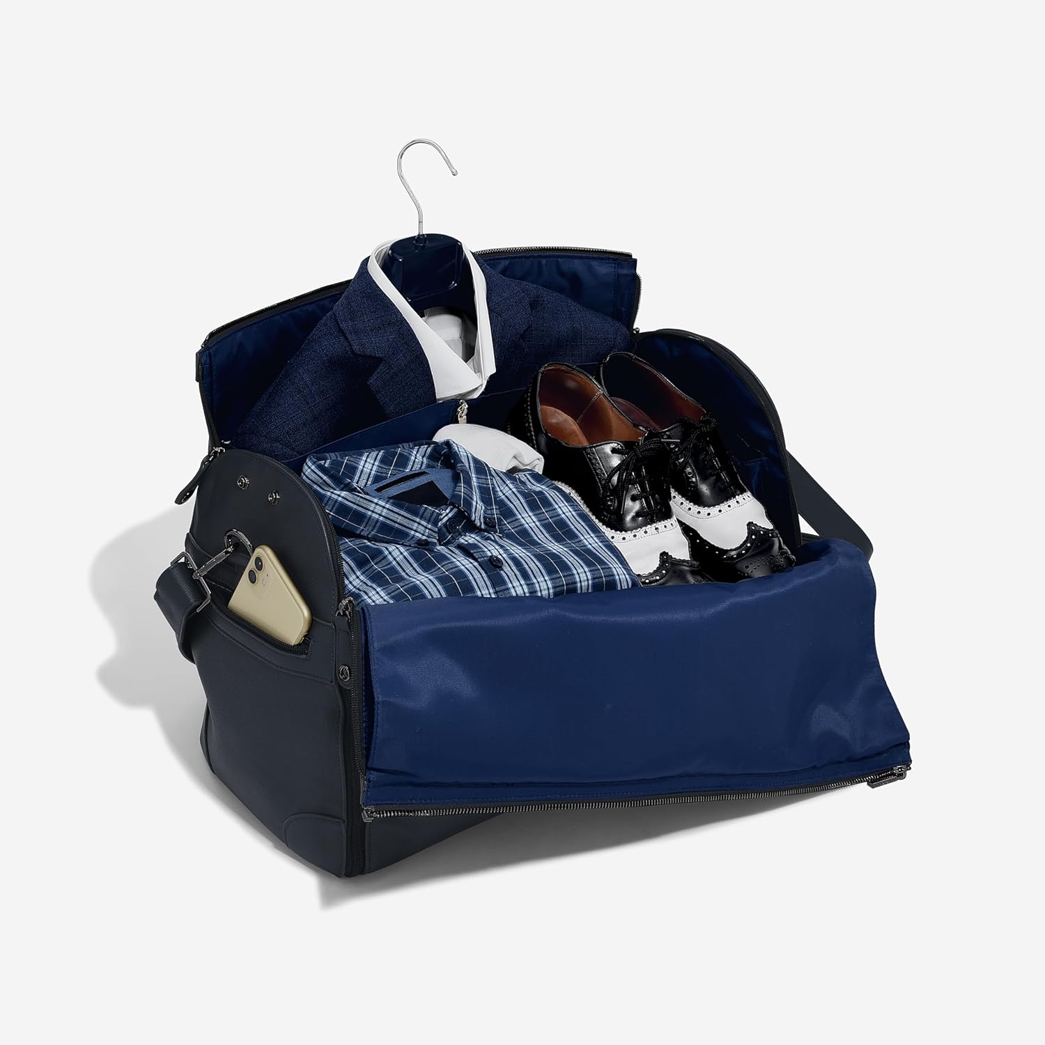 Detalle 1 de Stackers Small Zipped Suit Bag navy