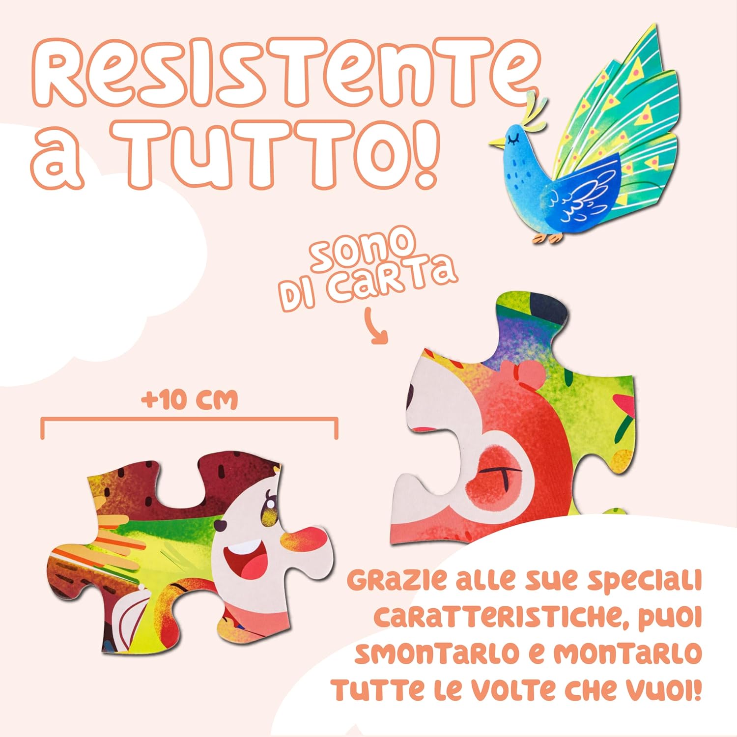 Detalle 2 de Baroni Toys Puzzle per bambini 72 pezzi