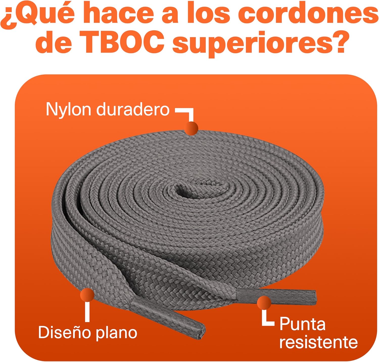 Thumbnail 2 de TBOC Cordones Planos 120 cm