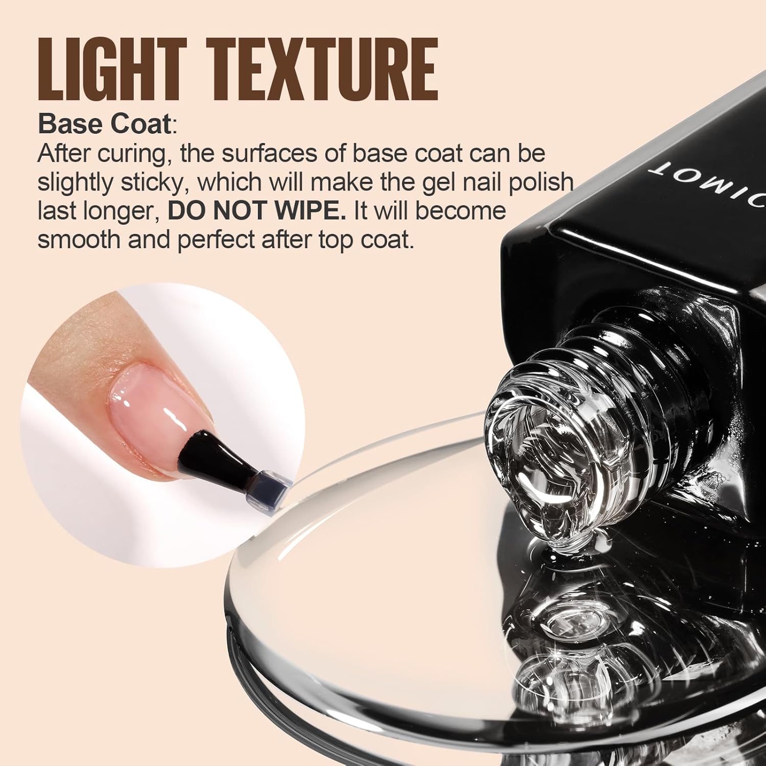 Detalle de TOMICCA Base Coat Top Coat 15 ml đź’…