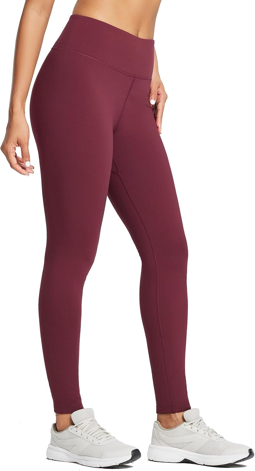 Detalle de BALEAF Fleece-Lined High-Waist Running Leggings with Pockets 🏃♀
