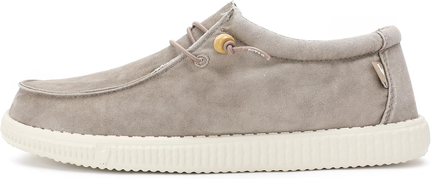 Detalle de Walk In Pitas WP150 Wallabi Washed: Mocasín casual sin cordones para urbano cómodo
