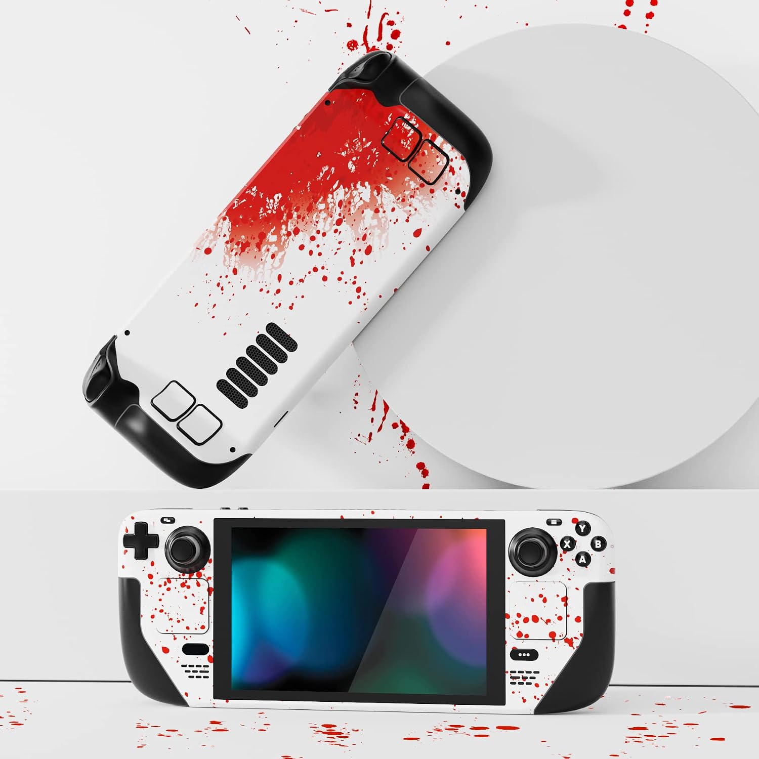 Thumbnail 3 de PlayVital Full Set Protective Skin Decal for Steam Deck LCD and OLED — Blood Splash