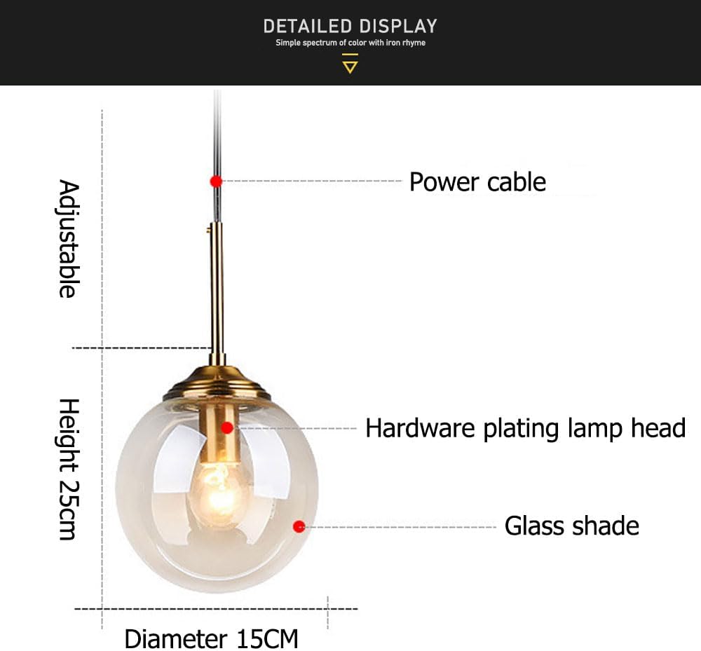 Thumbnail 4 de Wylolik – suspension 3 têtes en verre clair, éclairage minimaliste et hauteur réglable