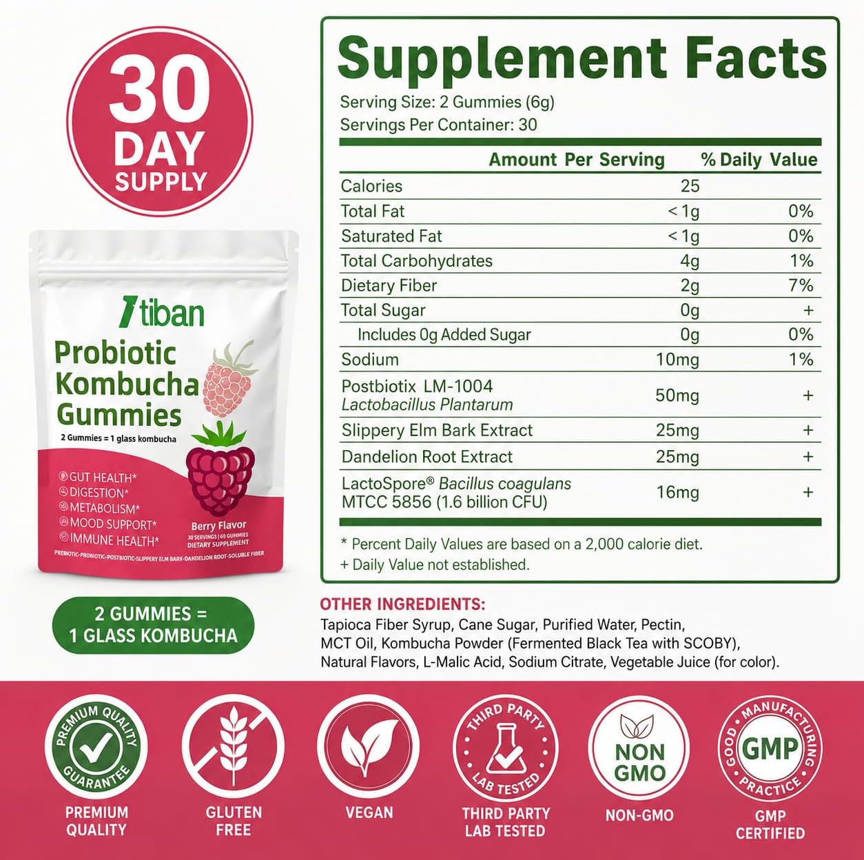 Thumbnail 6 de Itiban Probiotic Gummies, Berry Flavor