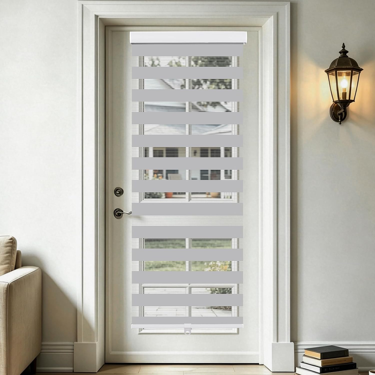 Detalle de SEEYE Cordless Zebra Blinds 36 x 90 in