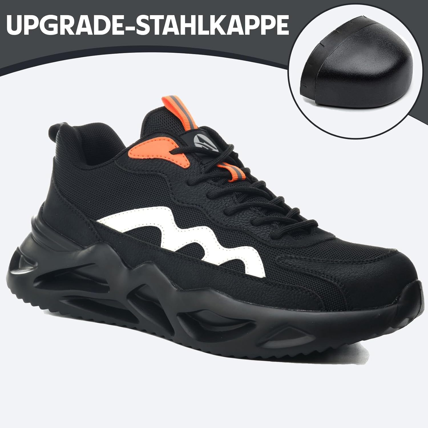 Thumbnail 2 de Chaussures de sécurité AFJYG avec embout acier, semelle anti-crevaison Kevlar et semelle antidérapante (EU 37-46)