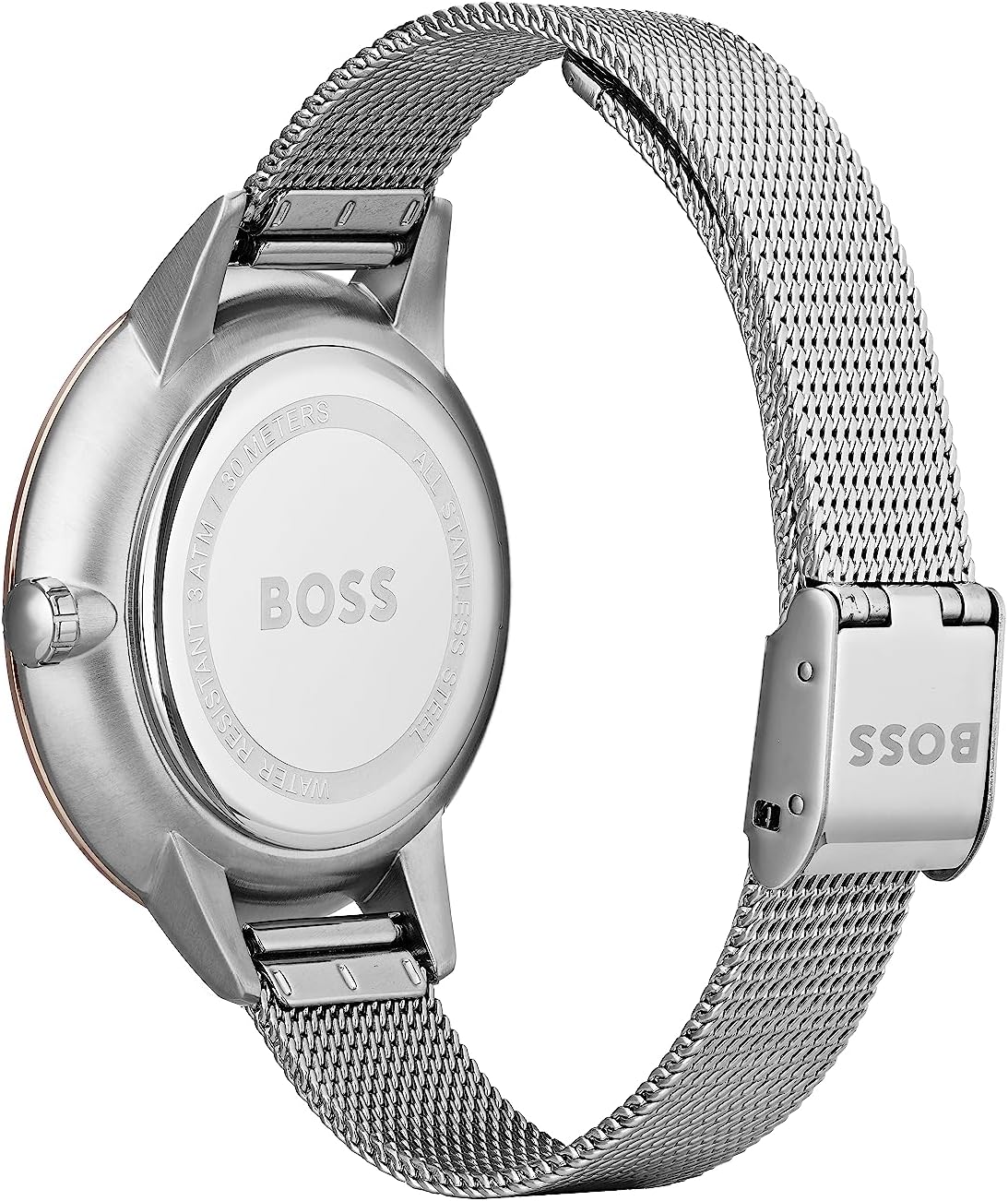Thumbnail 2 de BOSS Multi Zifferblatt Quarz Uhr für Damen Kollektion Symphony (Edelstahl- oder Lederarmband)