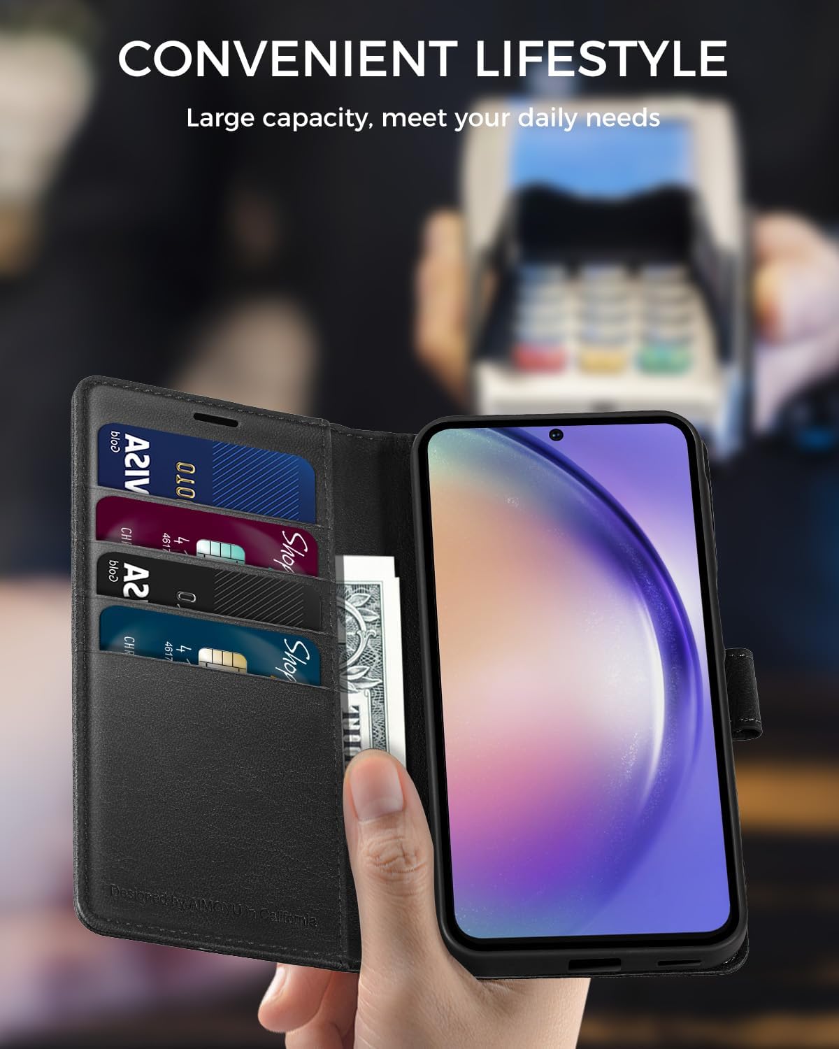 Thumbnail 5 de AIMOYU A54 5G phone case, 4 card slots