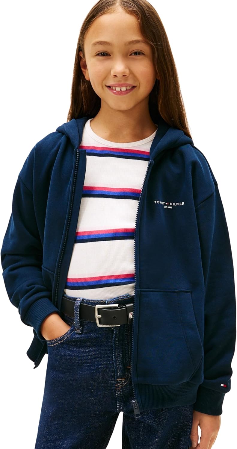Thumbnail 3 de Tommy Hilfiger Mini Corp Zip Through Hoodie Ks0ks00726 – Felpa con Cappuccio Unisex
