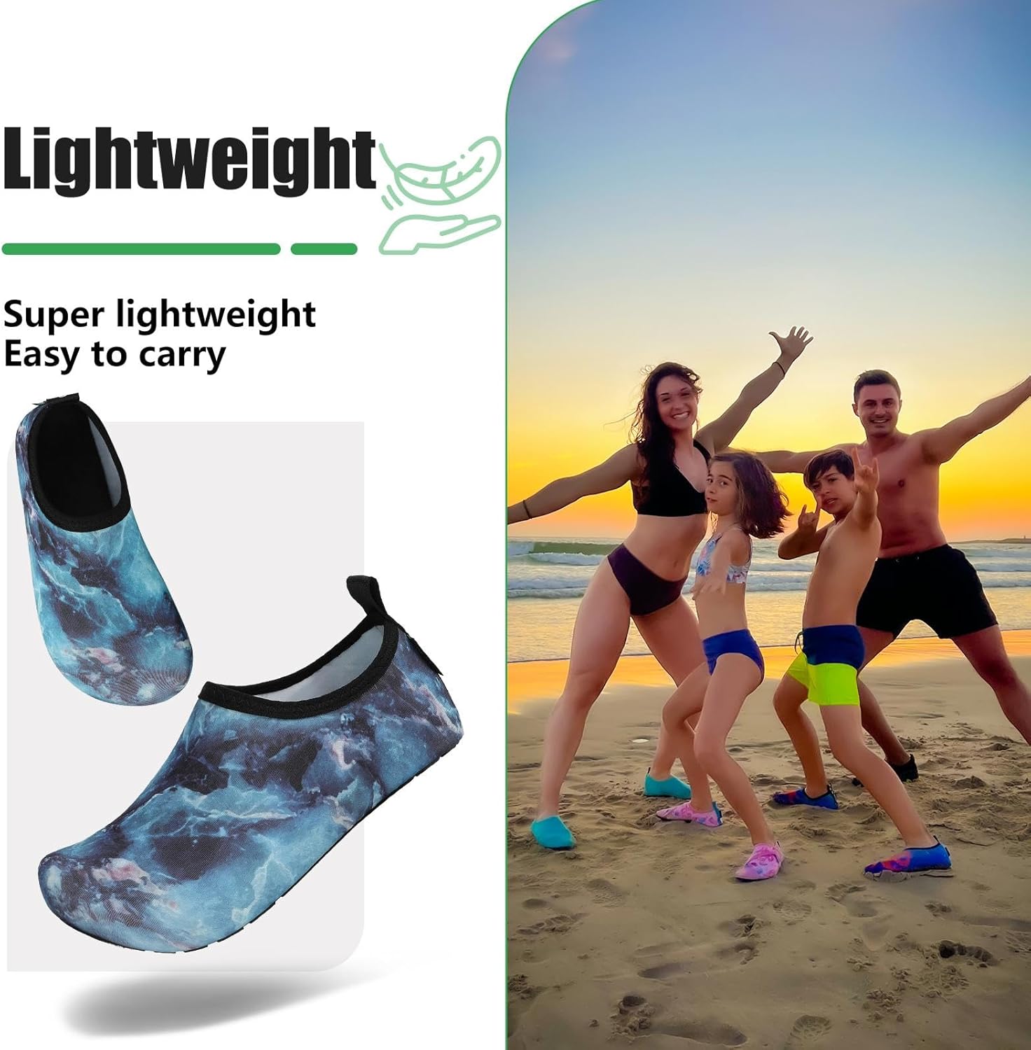 Thumbnail 2 de SAGUARO Chaussures pour sport aquatique mixte adulte — escarpins respirants à semelle antidérapante