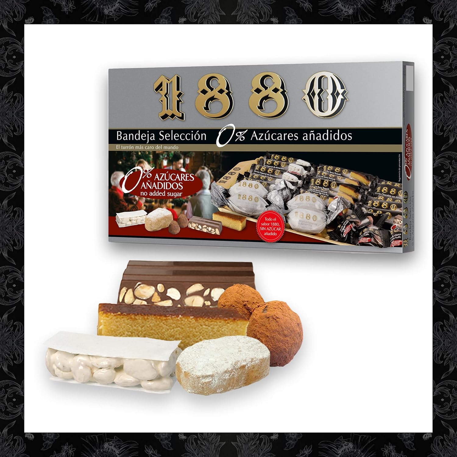 Thumbnail 3 de 1880 Auswahl-Tablett 0% Zuckerzusatz (400 g) – servierfertige Turrón-Auswahl