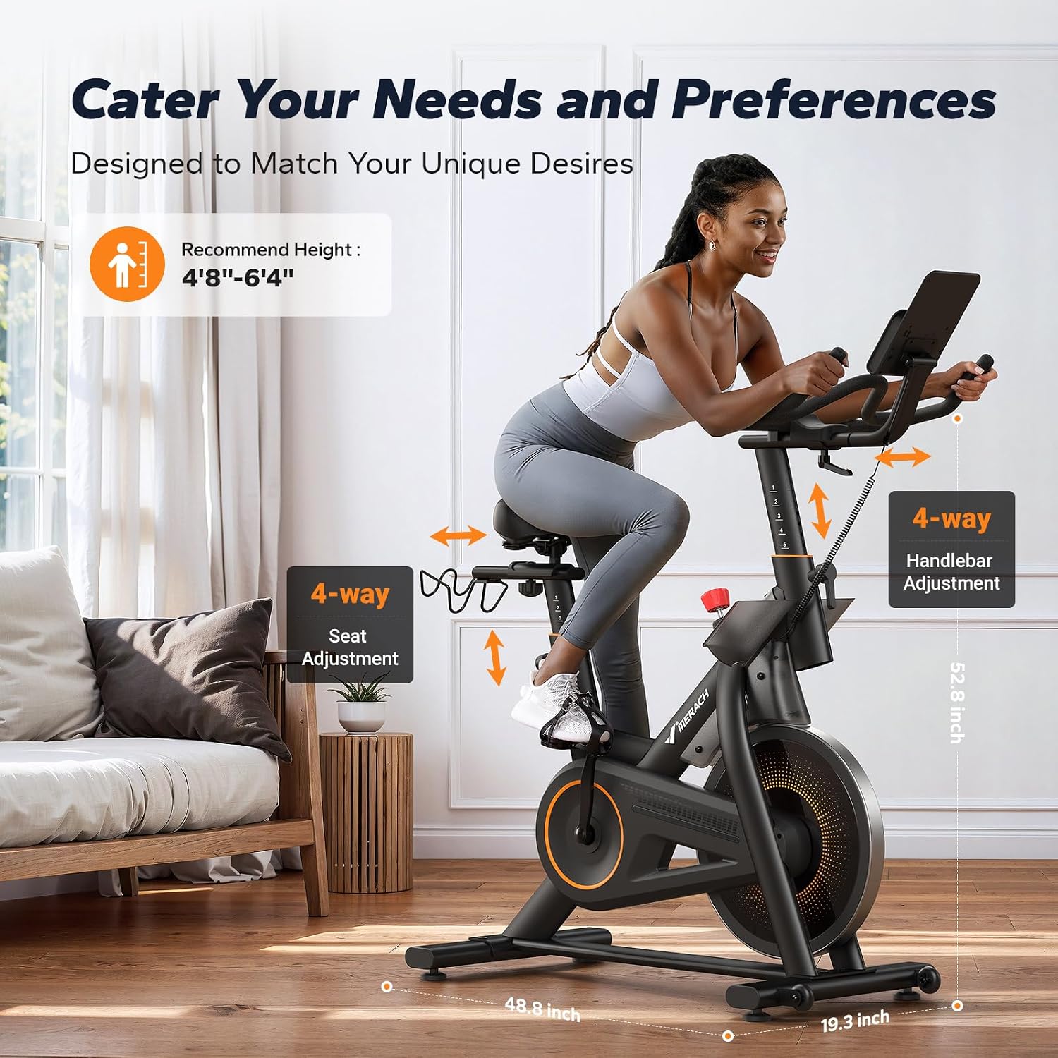 Thumbnail 6 de Merach Exercise Bike for Home Gym