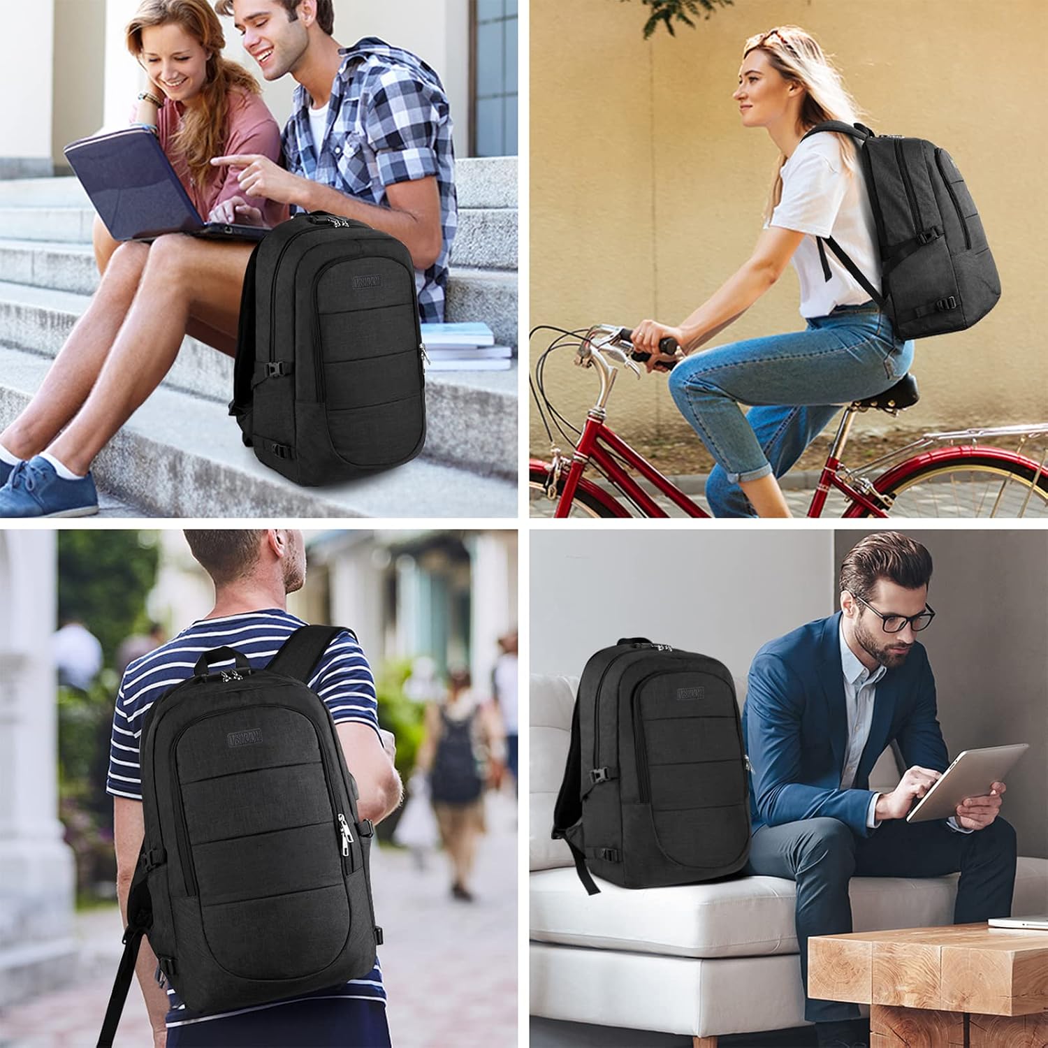 Thumbnail 6 de VSNOON Anti-Theft 17.3-inch Laptop Backpack