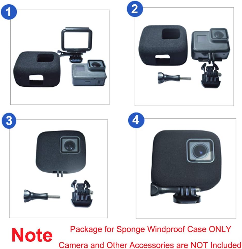 Thumbnail 6 de HLEESH Foam Windshield Housing Windslayer for GoPro Hero 7/6/5 Black