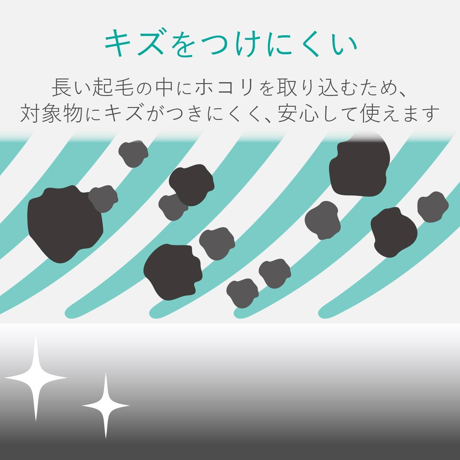Detalle de エレコム AVD-TVCC01 テレビ用クリーニングクロス グレー 300×300mm・水洗い可能