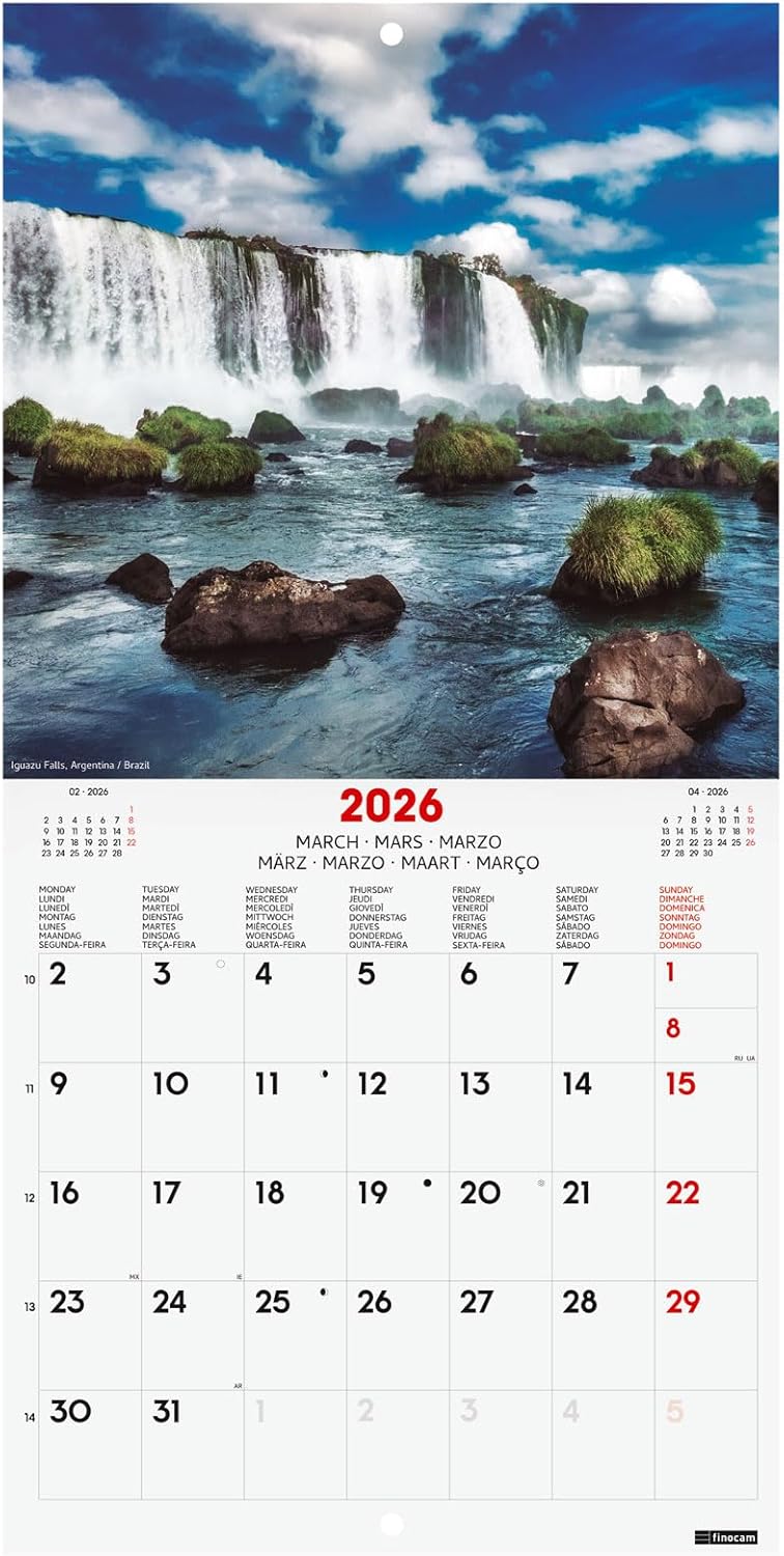 Detalle de Finocam Calendario da parete 2026 18×18 cm, mensile 📅