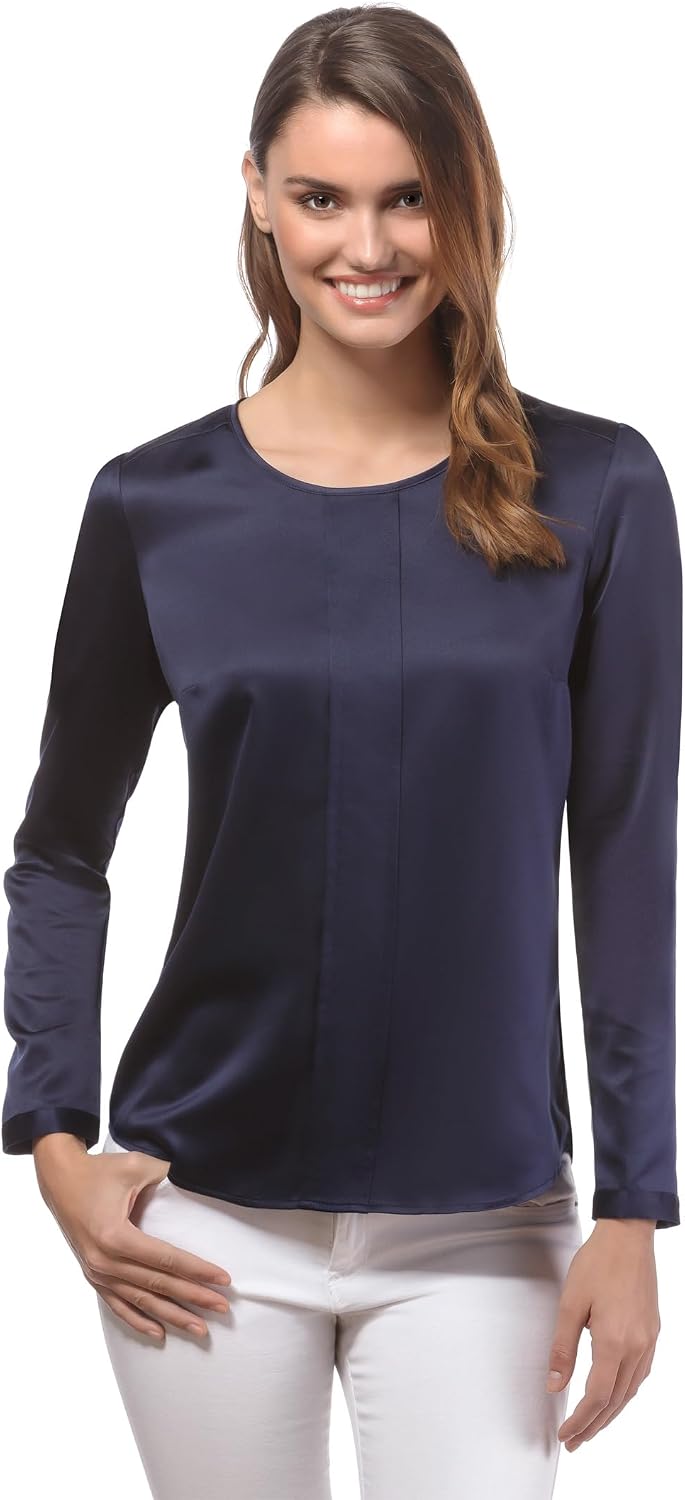 Thumbnail 6 de Vincenzo Boretti Blusa a taglio abbastanza aderente con scollo rotondo