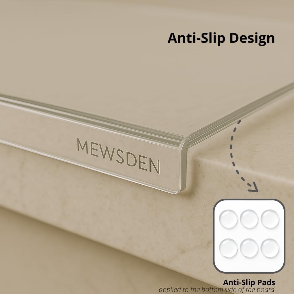 Thumbnail 5 de Acrylic Cutting Board with Counter Lip 16.1x12.5 in